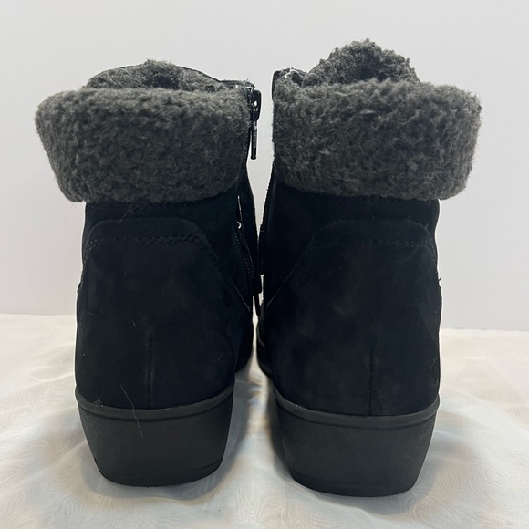 Cliffs by White Mountain Emory Hiking Style Bootie Lace Up Sz 8 Black Nubuck - Picture 11 of 14